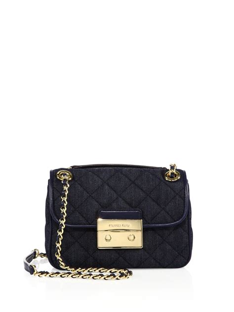 michael kors slim purse|michael kors denim crossbody bag.